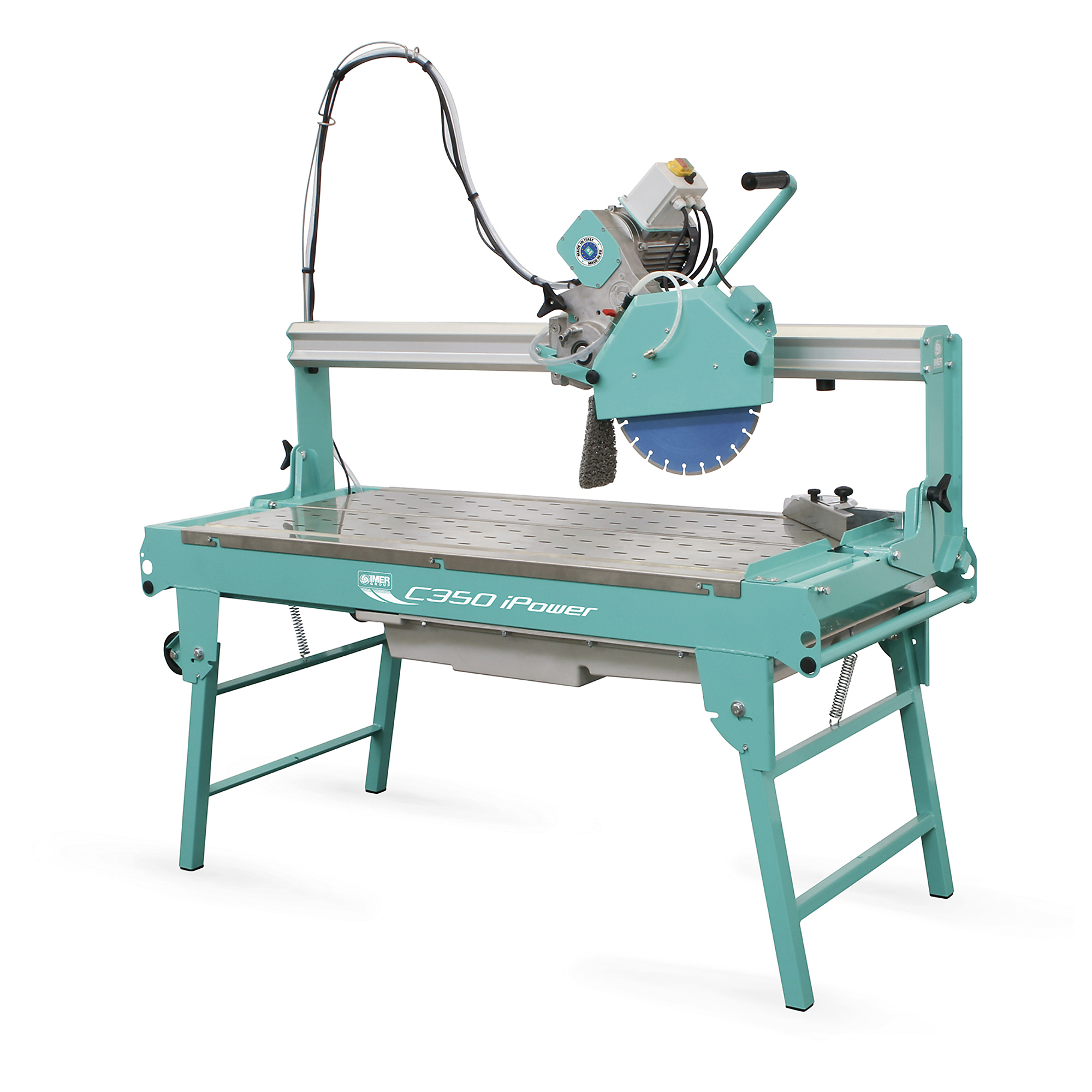 IMER Combicut 350 iPower Overhead Rail Saw — 14in. Blade, 48in. Max Cutting Length, 4 HP, 240V, Single Phase, Model# 1188931